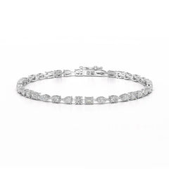 6.38 CT Multi Shape Lab Grown Diamond Bracelet Jama Jewels