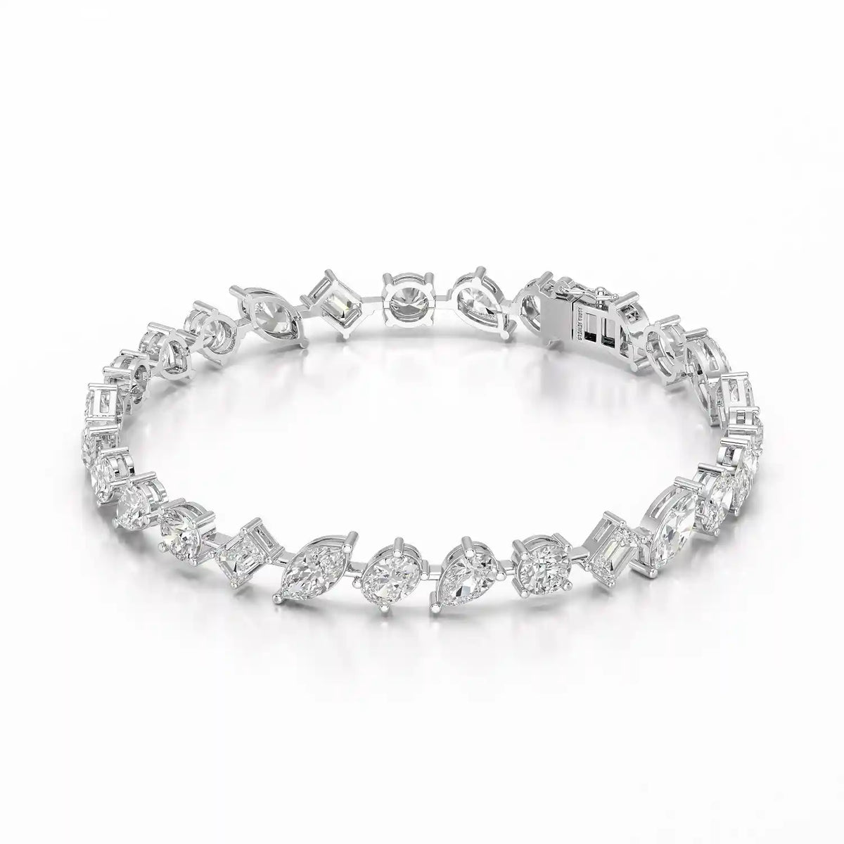 10 CT Multi Shape Lab Diamond Bracelet