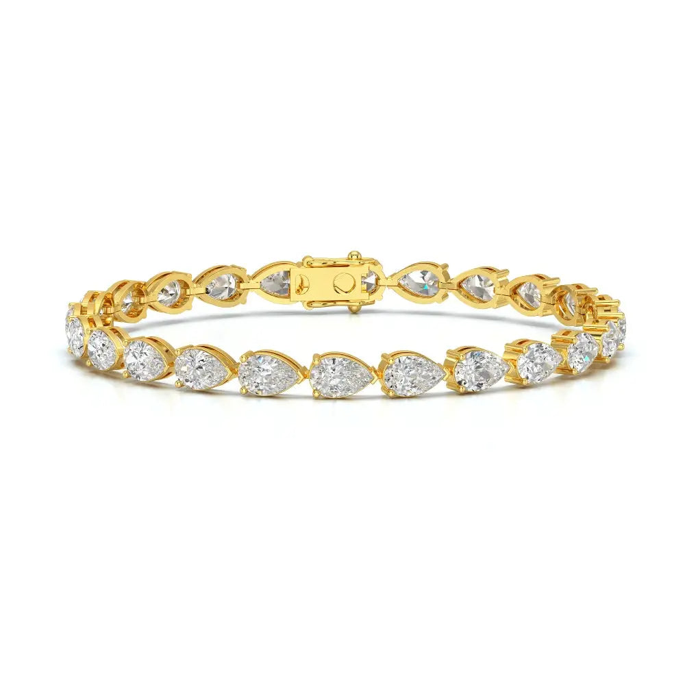11.50 CT Pear Cut Diamond Tennis Bracelet Jama Jewels