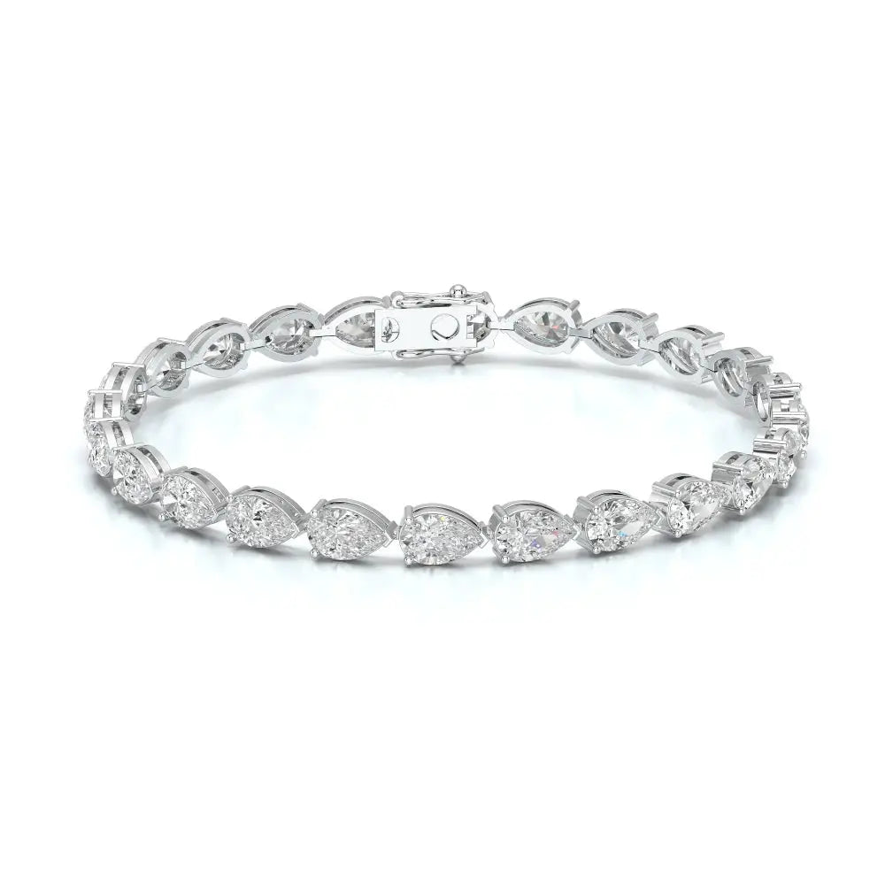 11.50 CT Pear Cut Diamond Tennis Bracelet Jama Jewels