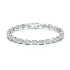 11.50 CT Pear Cut Diamond Tennis Bracelet Jama Jewels