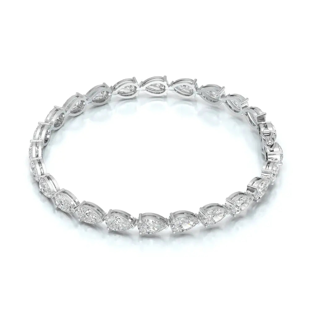 11.50 CT Pear Cut Diamond Tennis Bracelet Jama Jewels
