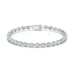 7.25 CT Pear Cut Diamond Tennis Bracelet Jama Jewels