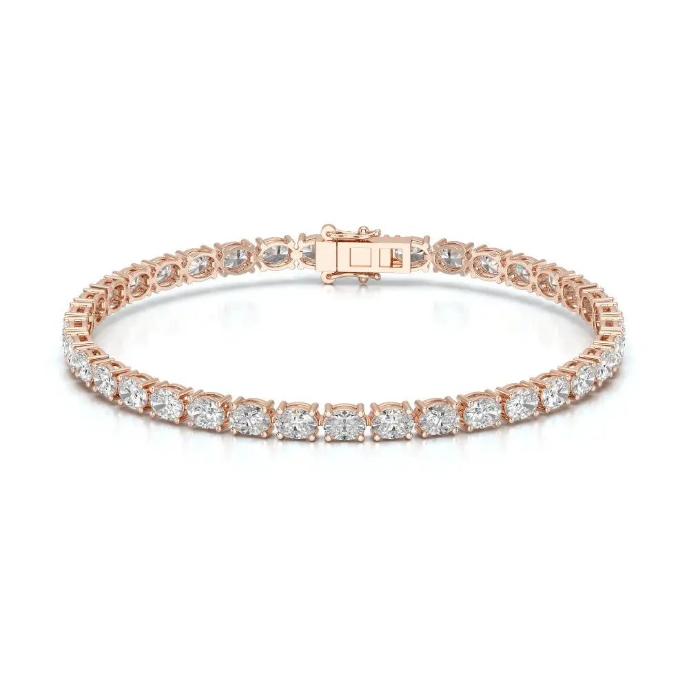 7.40 CT Oval Cut Diamond Tennis Bracelet Jama Jewels