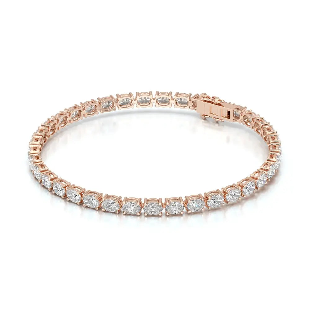 7.40 CT Oval Cut Diamond Tennis Bracelet Jama Jewels