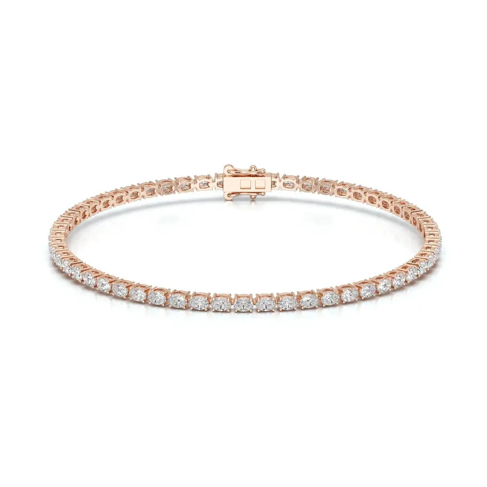 3.85 CT Oval Cut Diamond Tennis Bracelet Jama Jewels