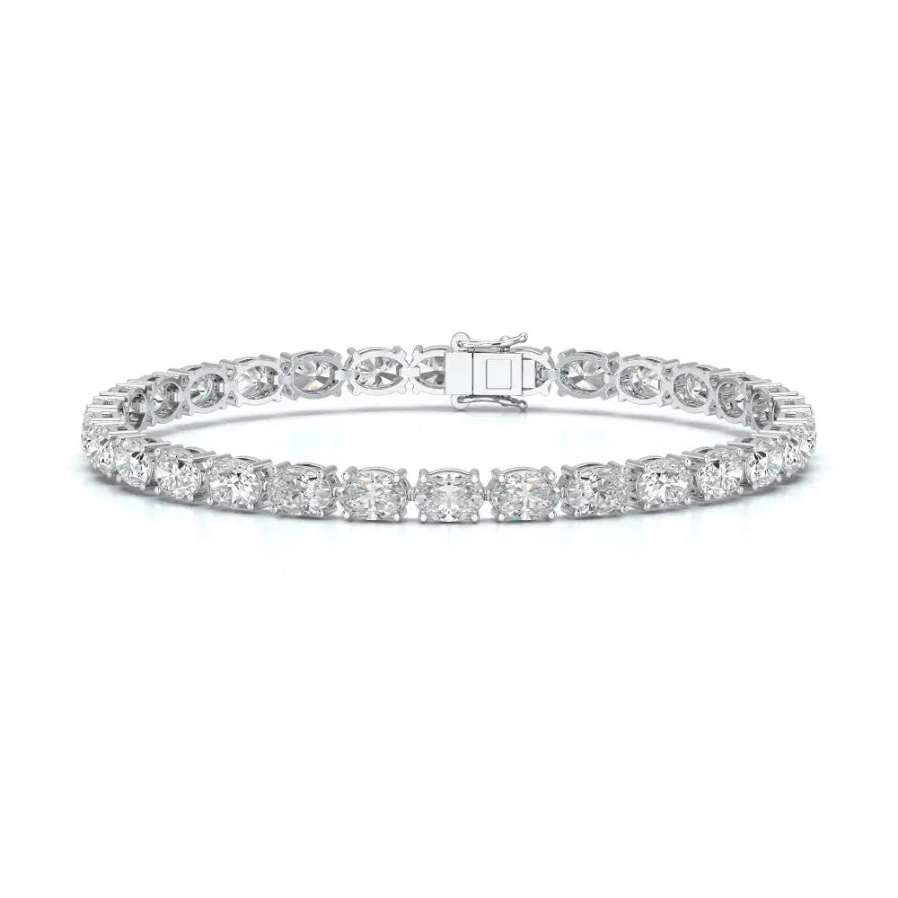 12 CT Oval Cut Diamond Tennis Bracelet Jama Jewels