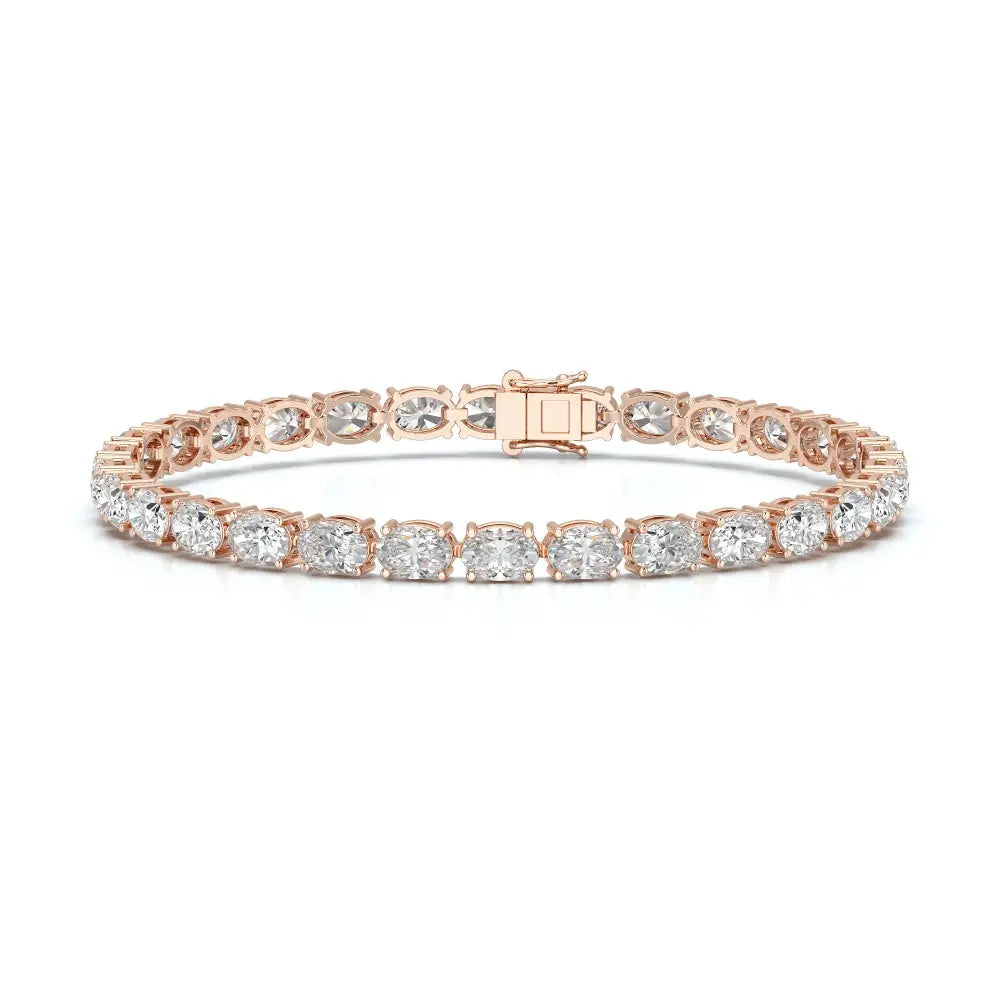 12 CT Oval Cut Diamond Tennis Bracelet Jama Jewels