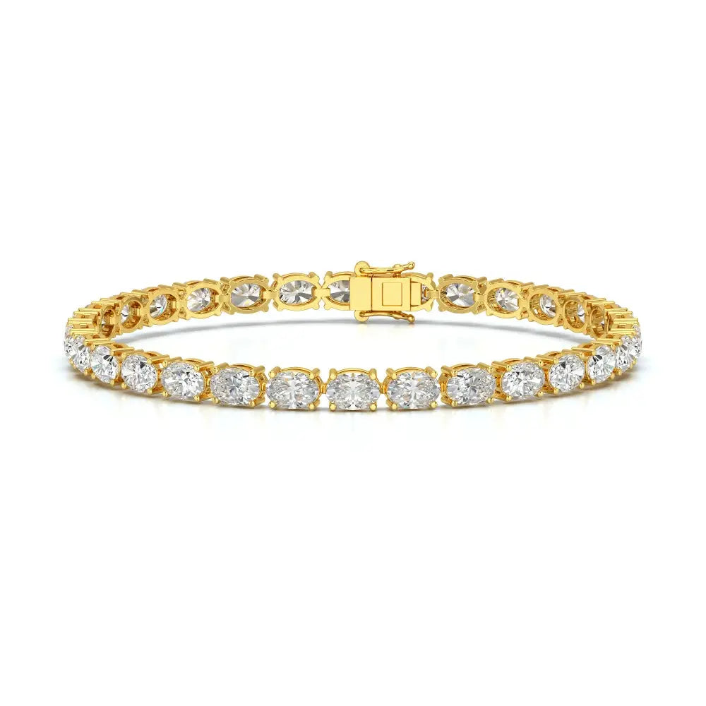 12 CT Oval Cut Diamond Tennis Bracelet Jama Jewels