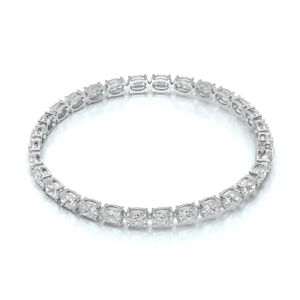 12 CT Oval Cut Diamond Tennis Bracelet Jama Jewels