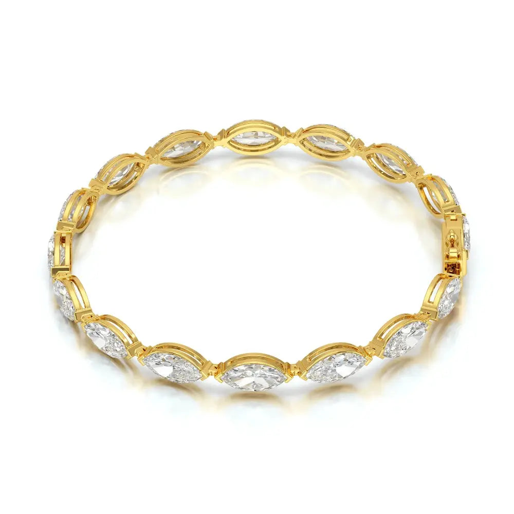 12 CT Marquise Cut Diamond Tennis Bracelet Jama Jewels