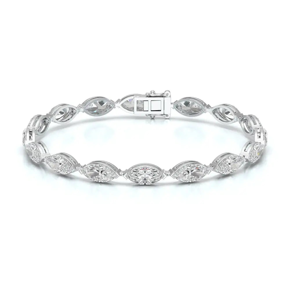 12 CT Marquise Cut Diamond Tennis Bracelet Jama Jewels
