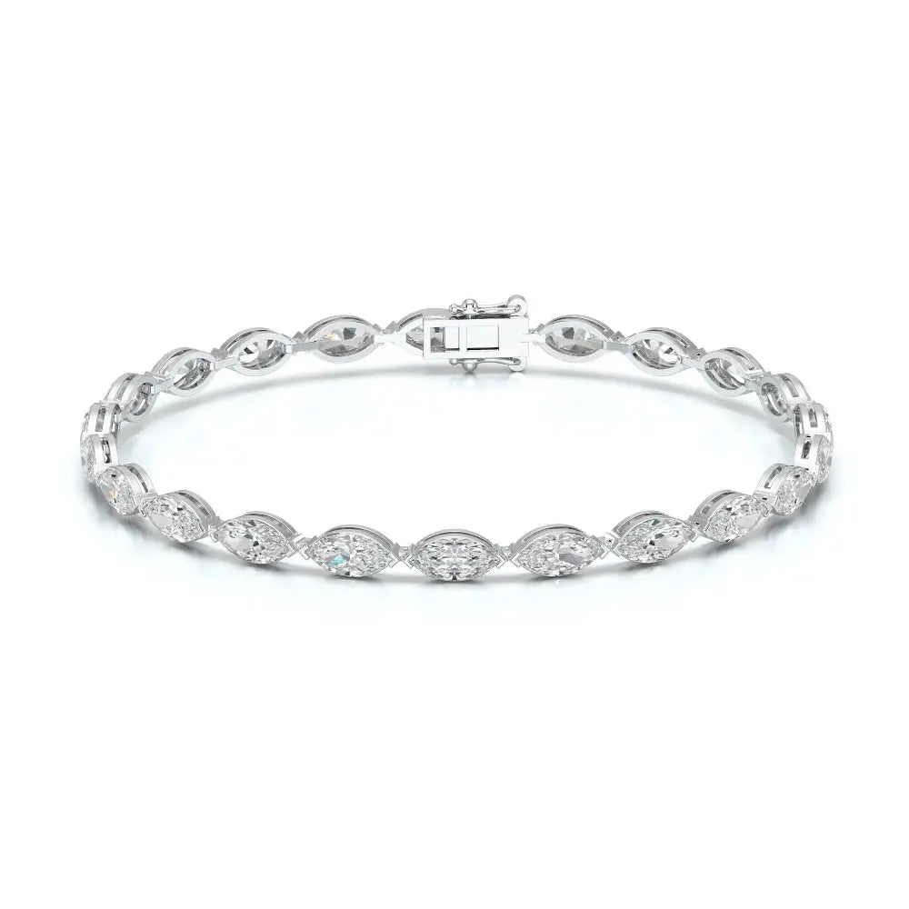 7.35 CT Marquise Cut Diamond Tennis Bracelet Jama Jewels
