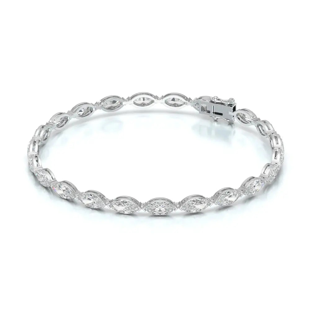 7.35 CT Marquise Cut Diamond Tennis Bracelet Jama Jewels