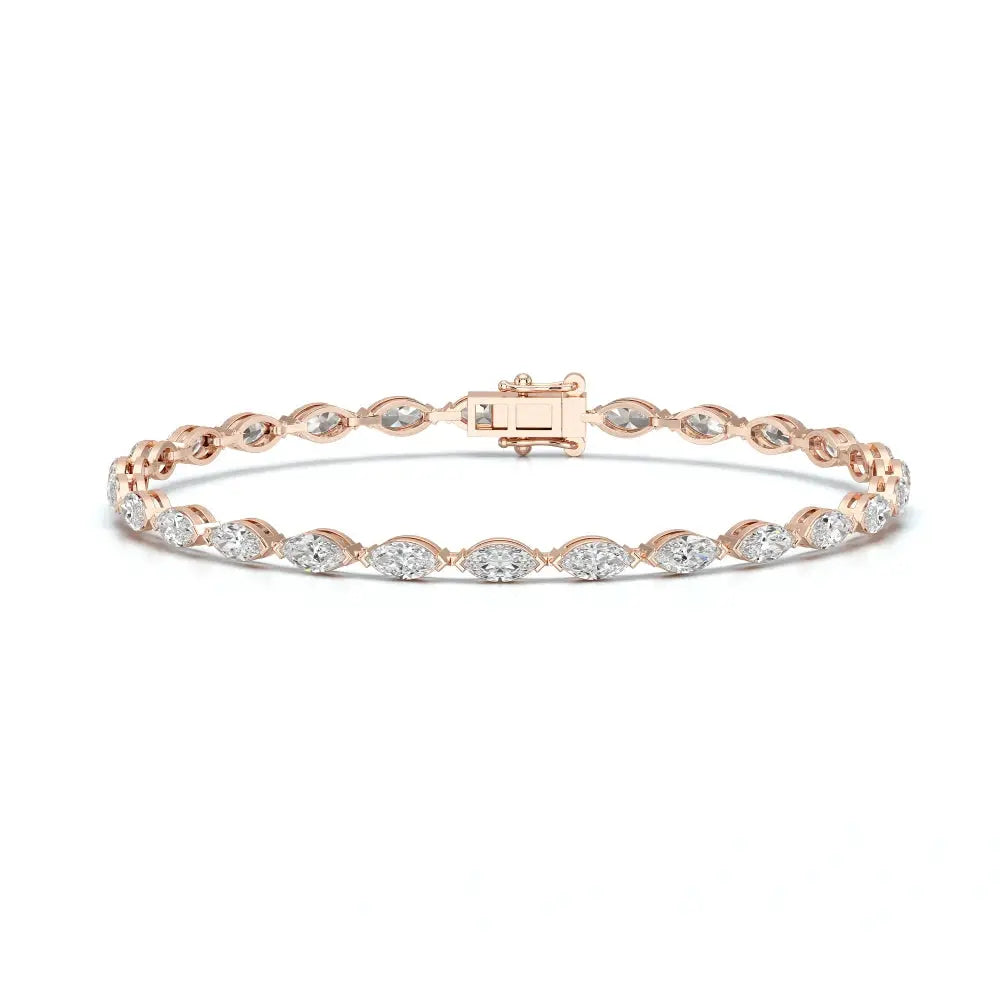 4.25 CT Marquise Cut Diamond Tennis Bracelet Jama Jewels