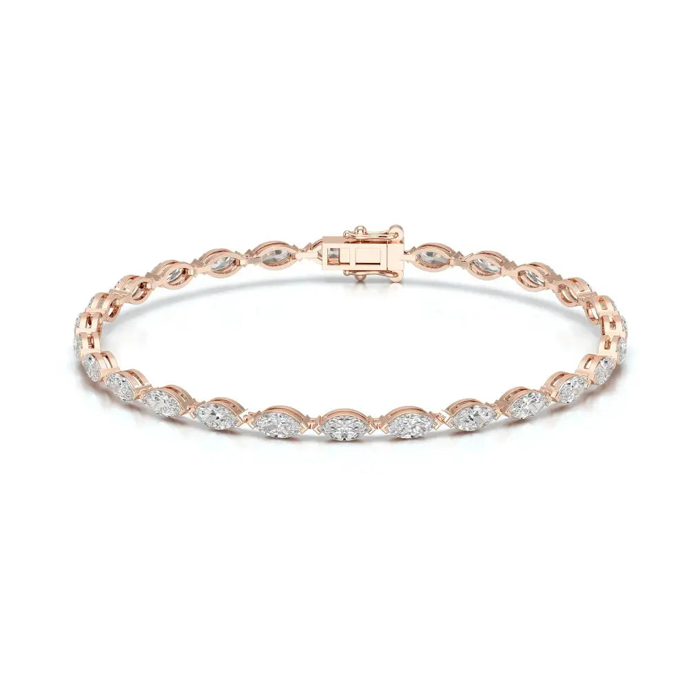 4.25 CT Marquise Cut Diamond Tennis Bracelet Jama Jewels
