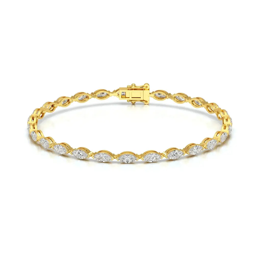 4.25 CT Marquise Cut Diamond Tennis Bracelet Jama Jewels