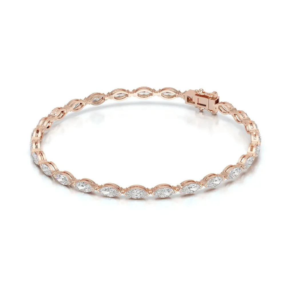 4.25 CT Marquise Cut Diamond Tennis Bracelet Jama Jewels