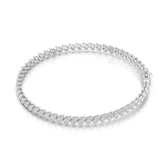 4.40 CT Pear Cut Diamond Bezel Tennis Bracelet Jama Jewels