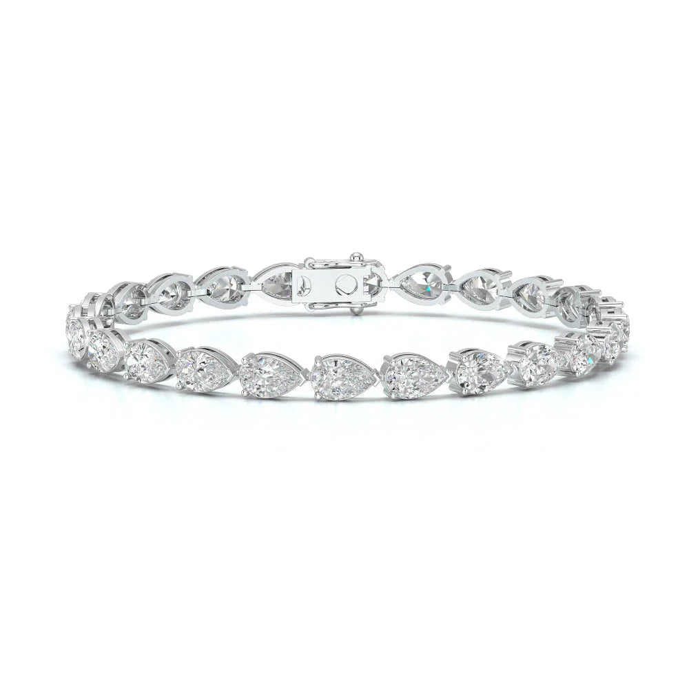 10 CT Pear Cut Diamond Tennis Bracelet Jama Jewels