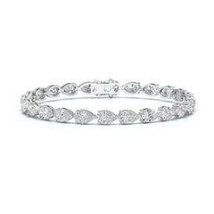 10 CT Pear Cut Diamond Tennis Bracelet Jama Jewels