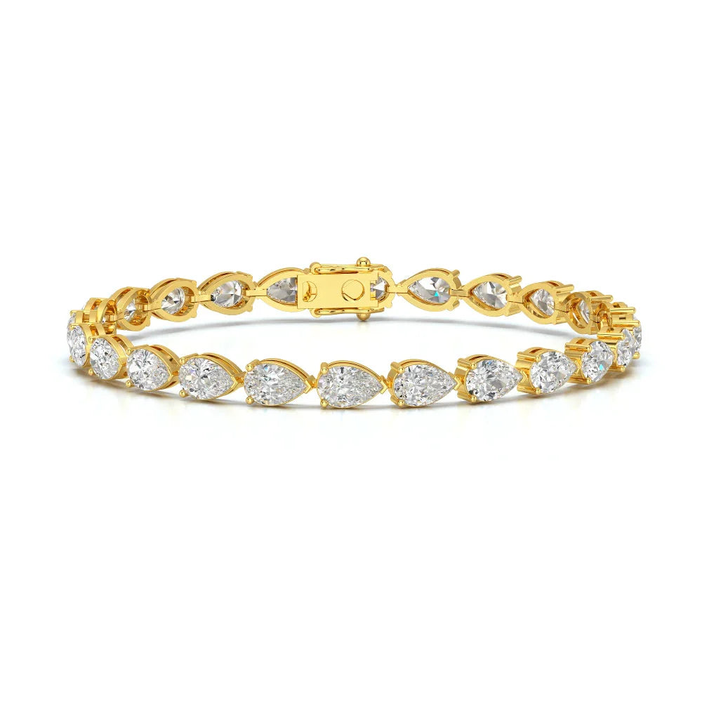 10 CT Pear Cut Diamond Tennis Bracelet Jama Jewels