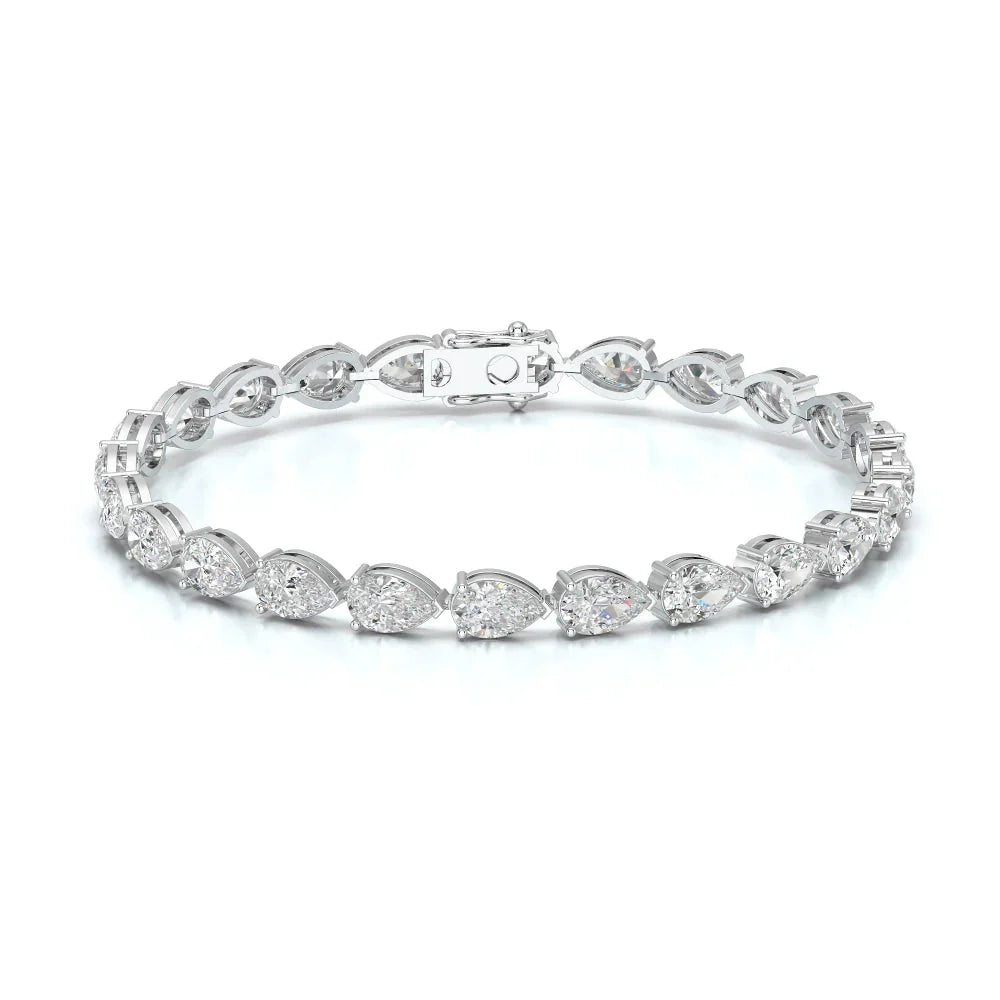 10 CT Pear Cut Diamond Tennis Bracelet Jama Jewels