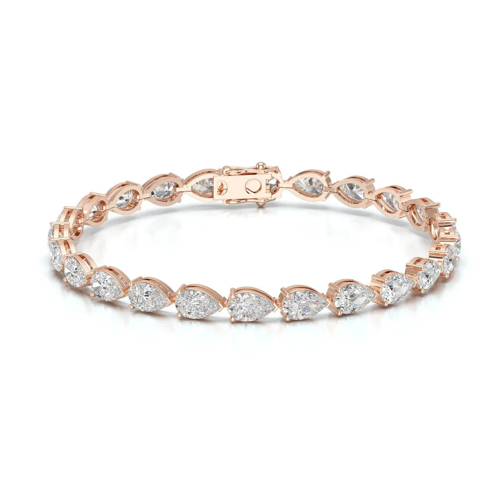 10 CT Pear Cut Diamond Tennis Bracelet Jama Jewels
