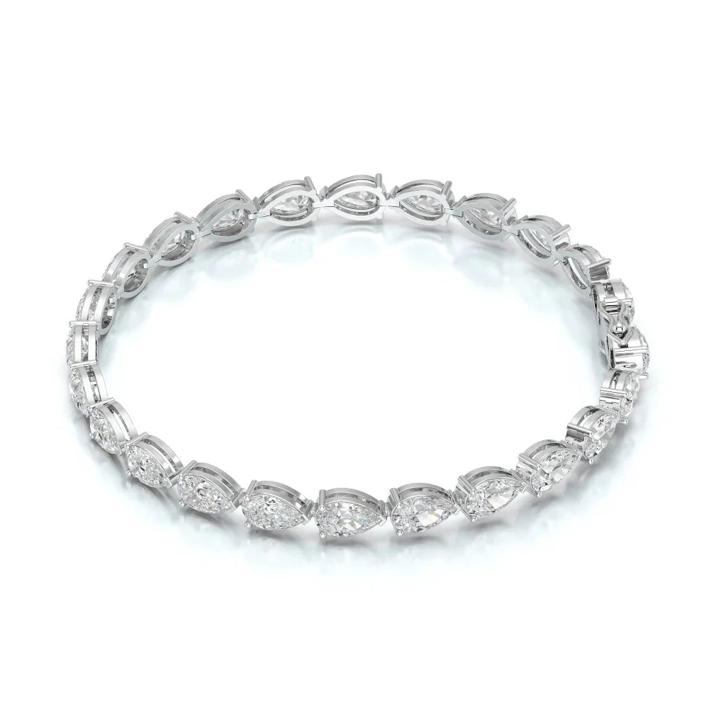 10 CT Pear Cut Diamond Tennis Bracelet Jama Jewels