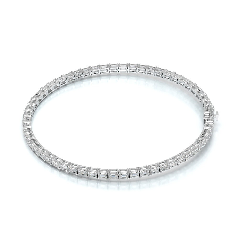 5.10 CT Emerald Cut Diamond Tennis Bracelet Jama Jewels