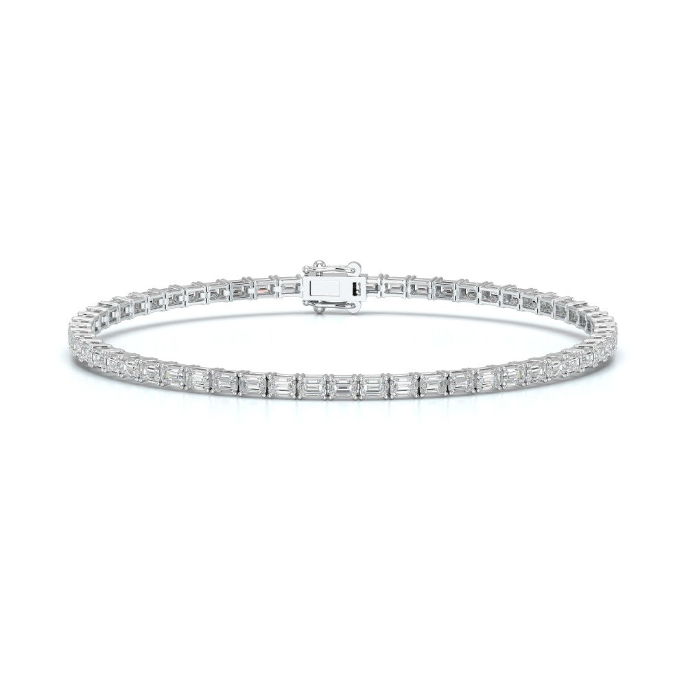 5.10 CT Emerald Cut Diamond Tennis Bracelet Jama Jewels