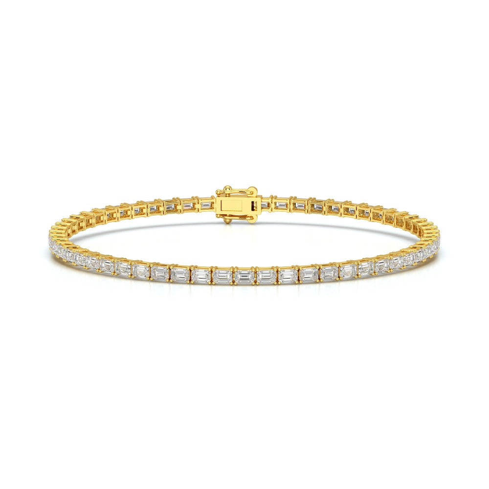 5.10 CT Emerald Cut Diamond Tennis Bracelet Jama Jewels