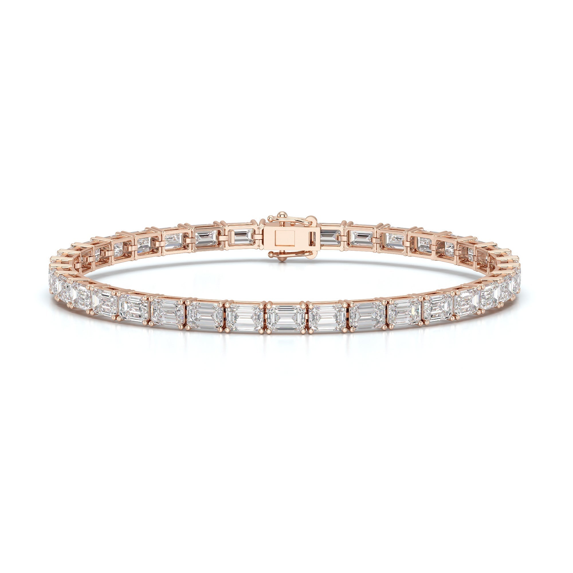 10.25 CT Emerald Cut Diamond Tennis Bracelet Jama Jewels