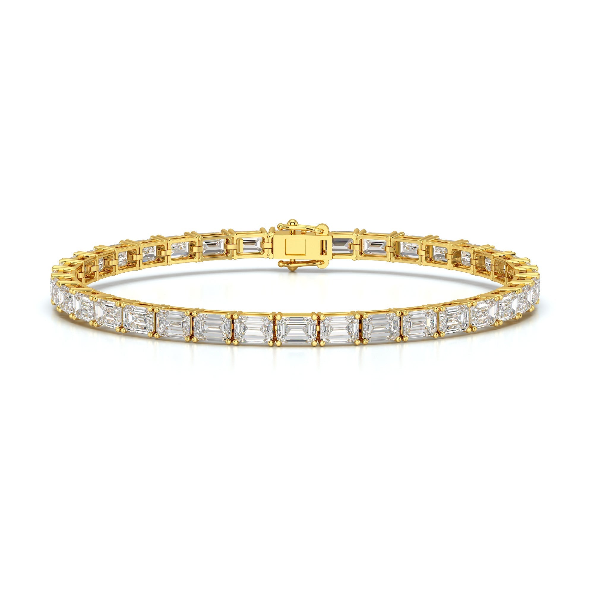 10.25 CT Emerald Cut Diamond Tennis Bracelet Jama Jewels