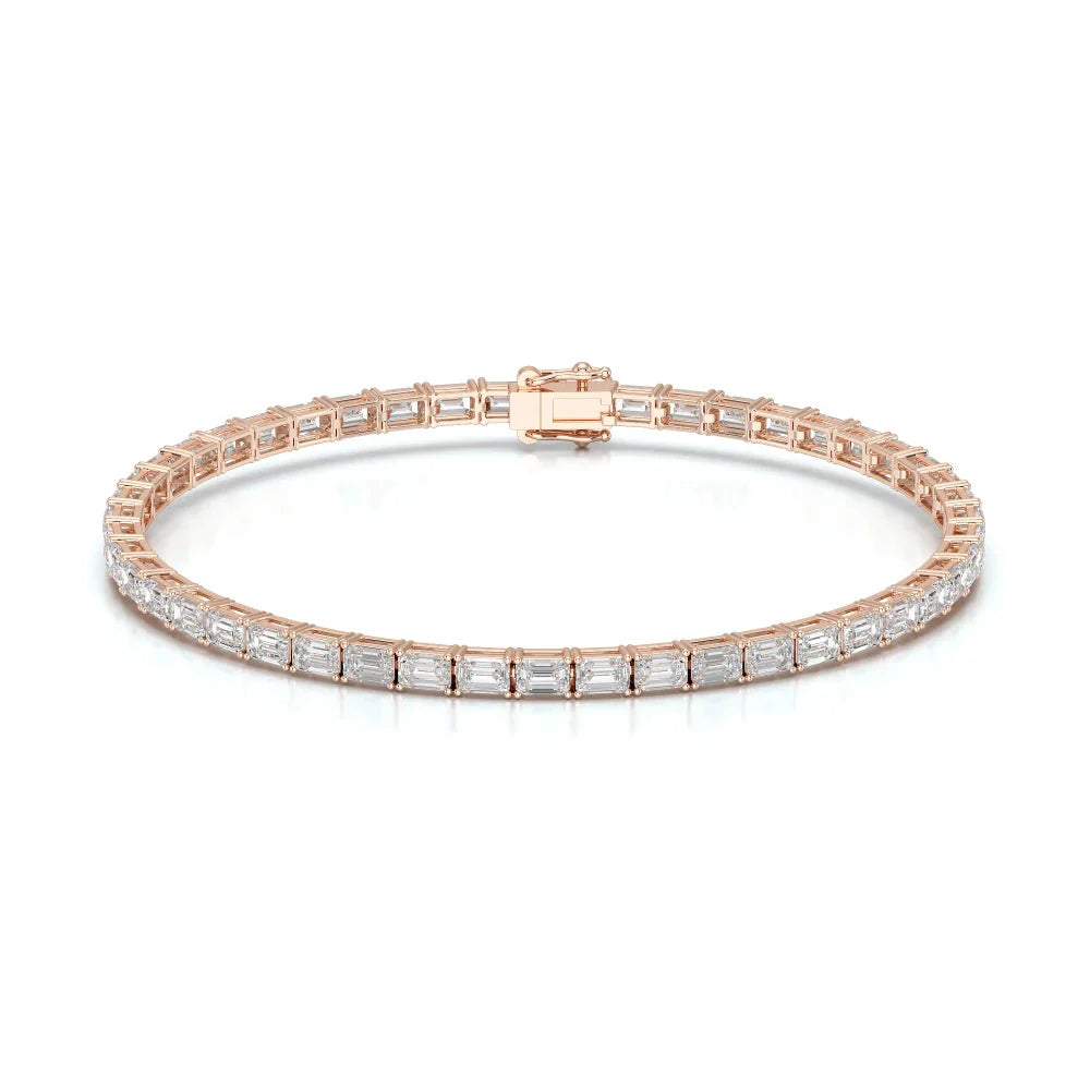 6.75 CT Emerald Cut Diamond Tennis Bracelet Jama Jewels