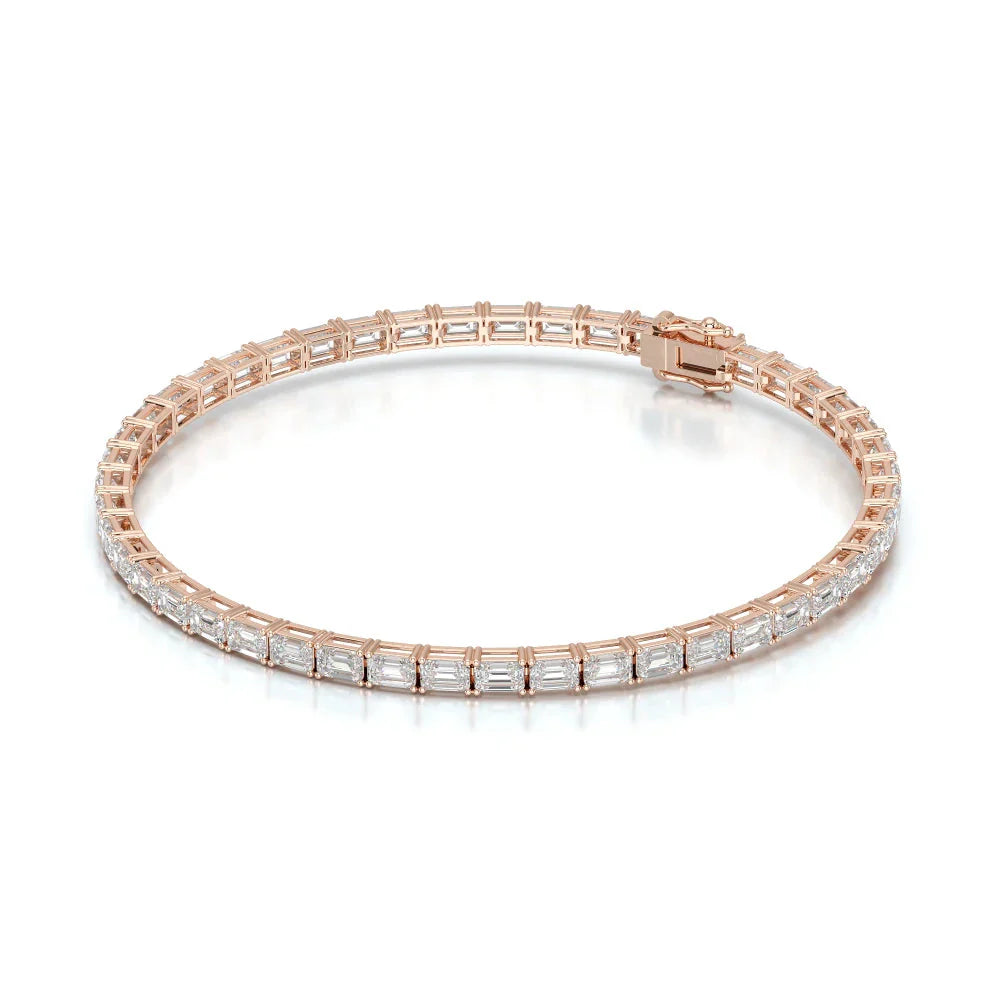 6.75 CT Emerald Cut Diamond Tennis Bracelet Jama Jewels