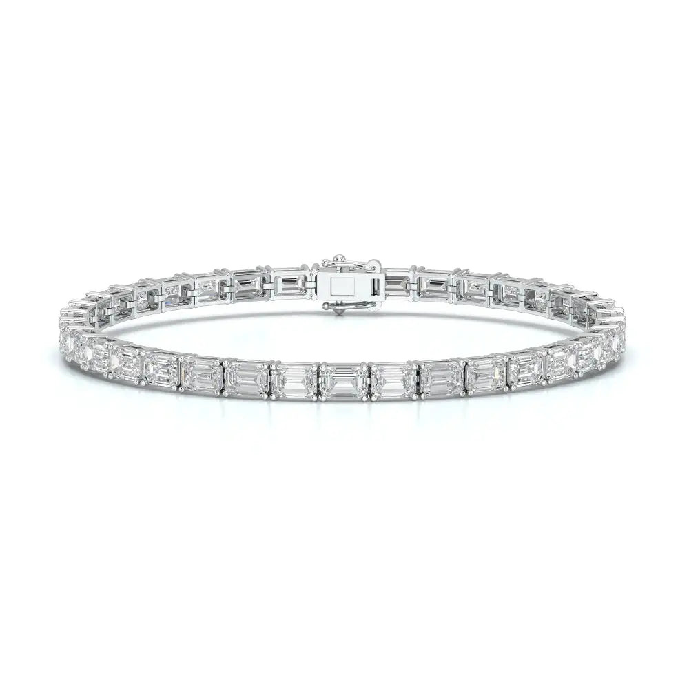 12.25 CT Emerald Cut Diamond Tennis Bracelet Jama Jewels