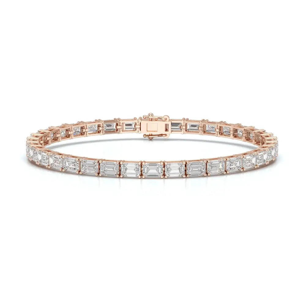 12.25 CT Emerald Cut Diamond Tennis Bracelet Jama Jewels