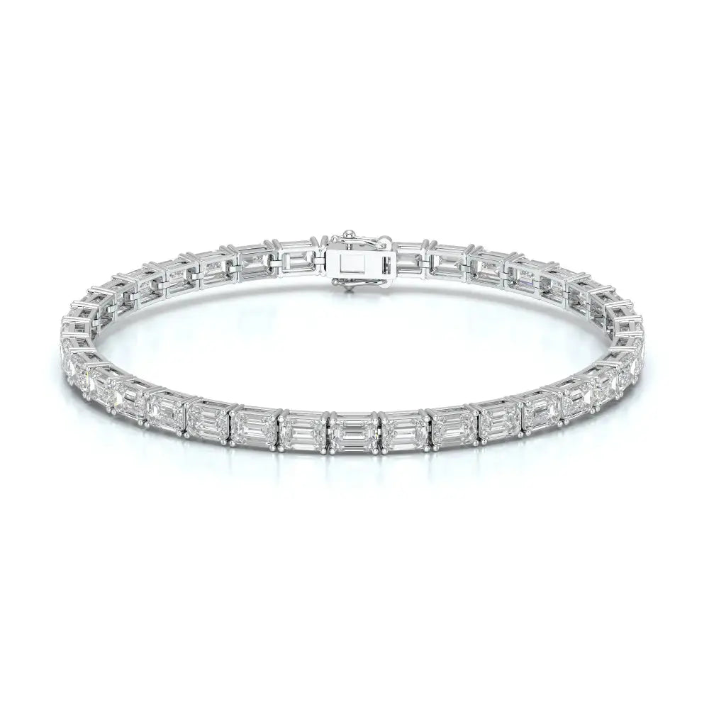 12.25 CT Emerald Cut Diamond Tennis Bracelet Jama Jewels