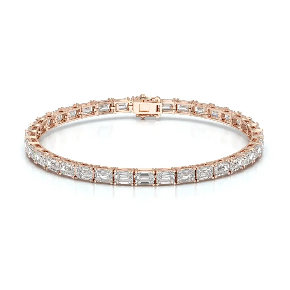 12.25 CT Emerald Cut Diamond Tennis Bracelet Jama Jewels