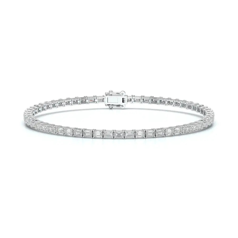 3.85 CT Emerald Cut Diamond Tennis Bracelet Jama Jewels