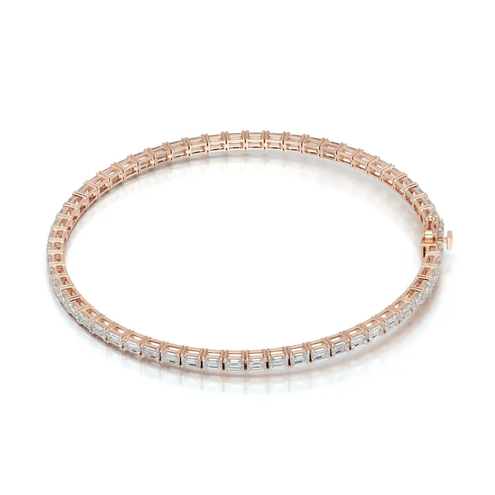 3.85 CT Emerald Cut Diamond Tennis Bracelet Jama Jewels