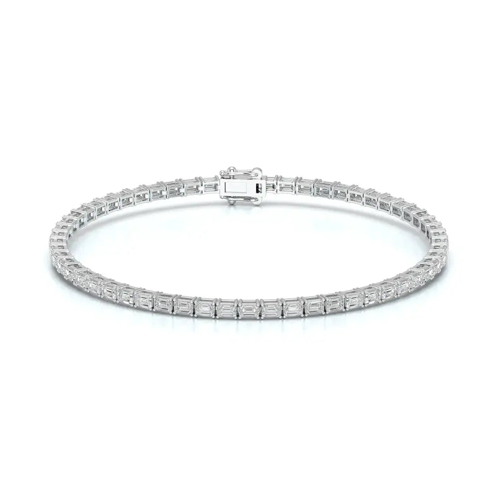 3.85 CT Emerald Cut Diamond Tennis Bracelet Jama Jewels
