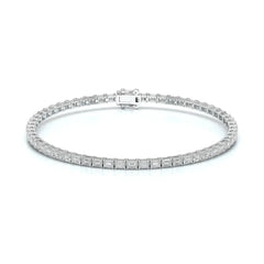 3.85 CT Emerald Cut Diamond Tennis Bracelet Jama Jewels