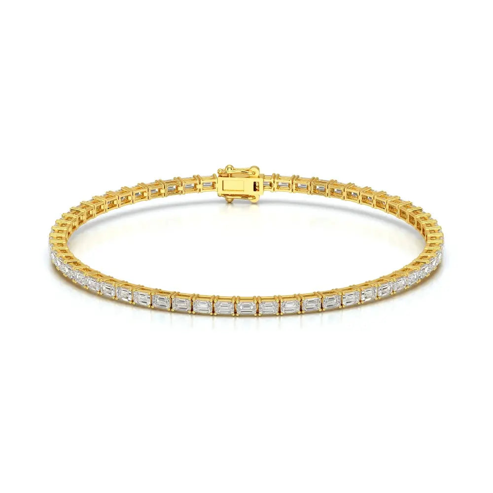 3.85 CT Emerald Cut Diamond Tennis Bracelet Jama Jewels