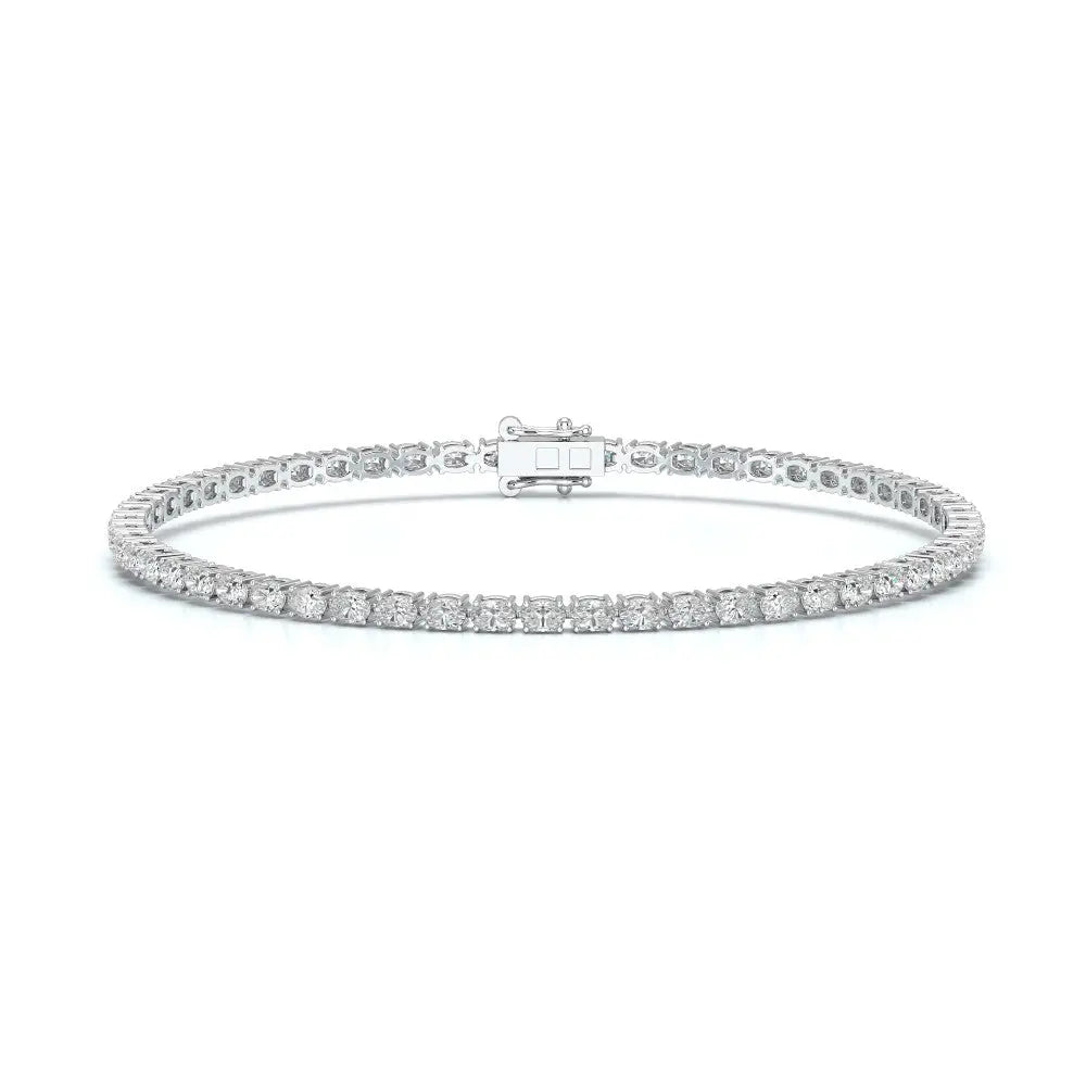 5.16 CT Oval Cut Diamond Tennis Bracelet