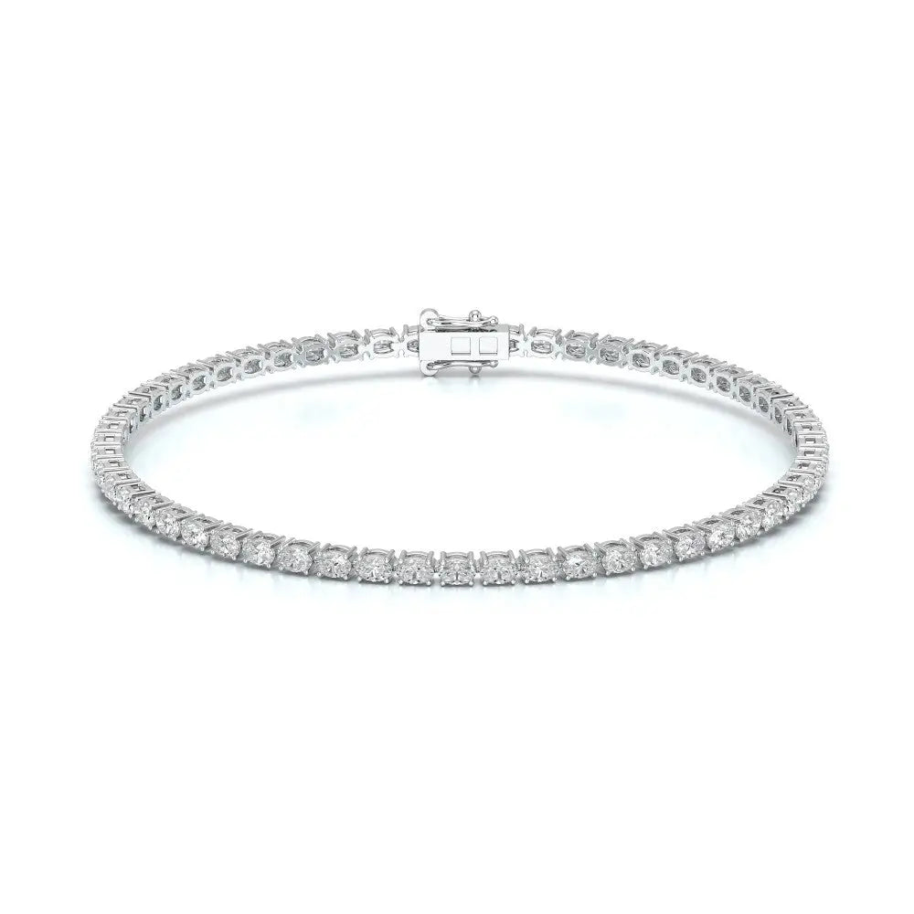 5.16 CT Oval Cut Diamond Tennis Bracelet White Gold