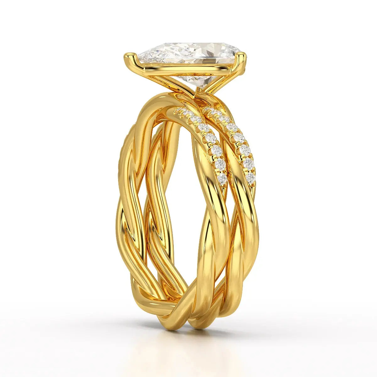 2.2 CT Pear Shape Lab Diamond Ring Jama Jewels
