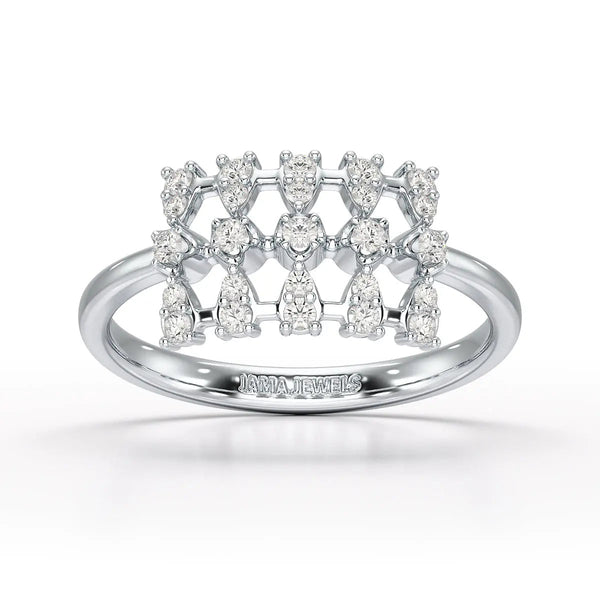 0.27 CT Round Shape Lab Grown Diamond Ring