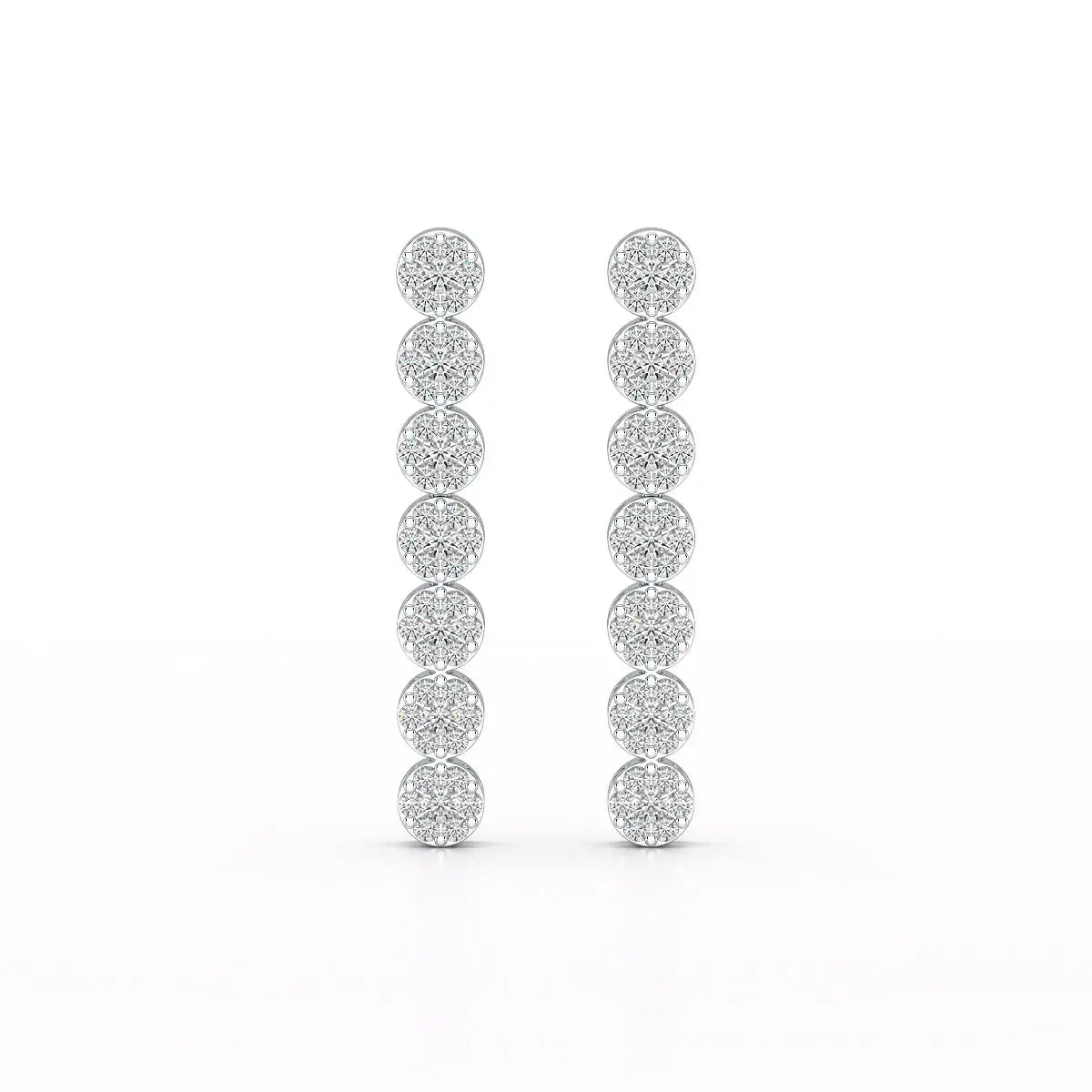 0.95 CT Dangle & Drop Lab Diamond Earrings - Jama Jewels 